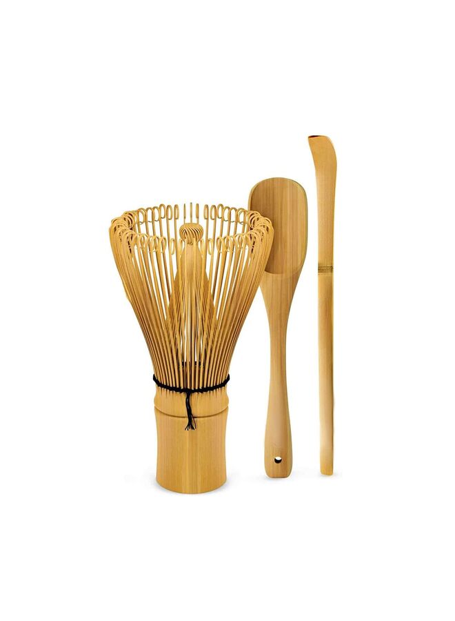 LAMAY Japanese Tea Set, Matcha Whisk (Chasen), Traditional Scoop (Chashaku), Tea Spoon, The Perfect Set to Prepare a Traditional Cup of Matcha. - Image 1